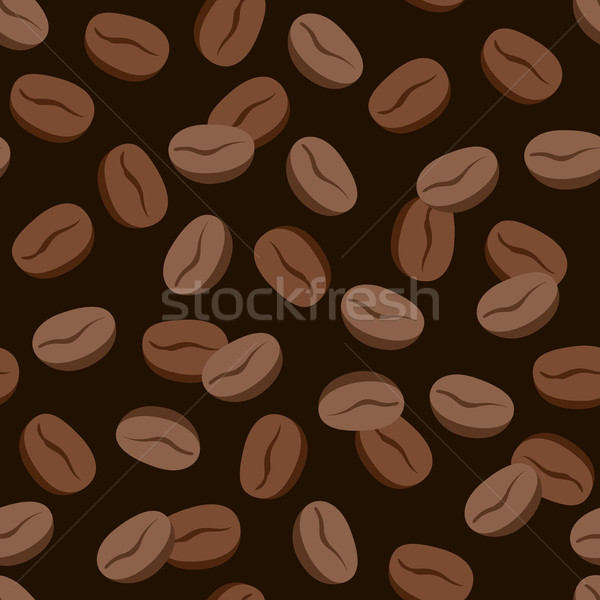 Coffee beans seamless pattern Stock photo © biv