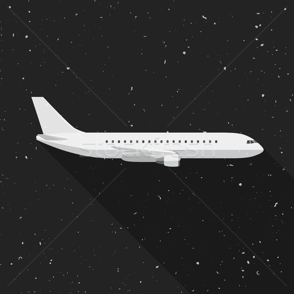 Samolot płaszczyzny grunge tekstury wektora widok z boku prędkości Zdjęcia stock © biv
