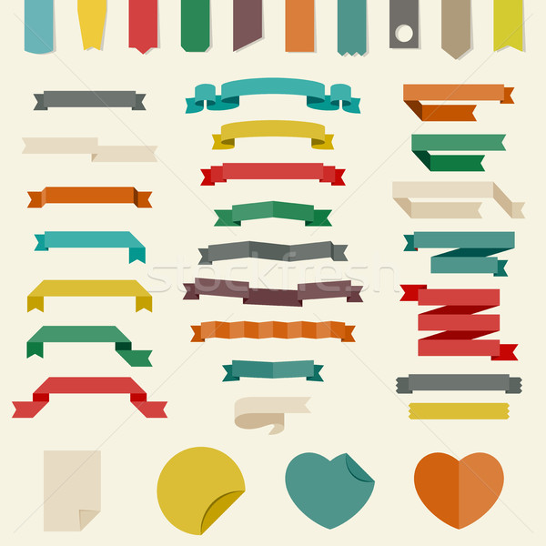 Flat design elements Stock photo © biv
