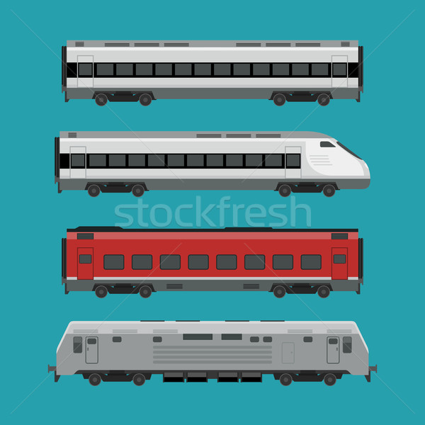 Passenger trains Stock photo © biv
