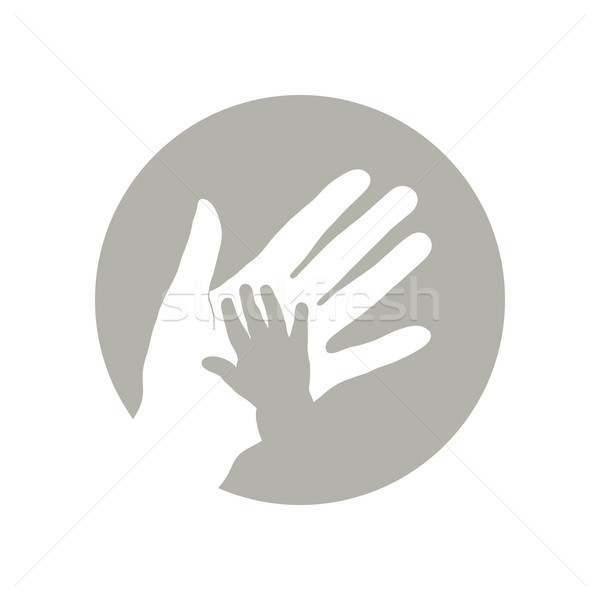 Child's and mother's hand. Stock photo © biv