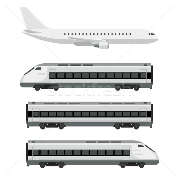 商業照片: 運輸 · 機 · 火車 · 白 · 向量 · 飛機