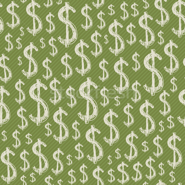 Stockfoto: Dollar · borden · vector · groene · geld