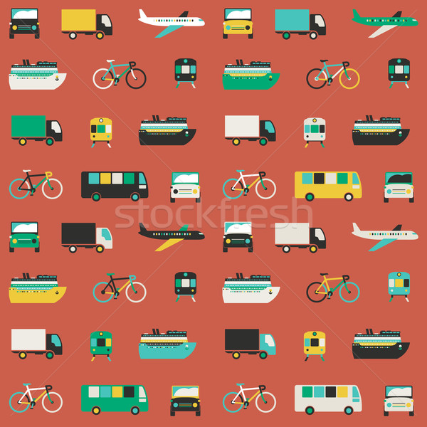 Transportation seamless pattern Stock photo © biv
