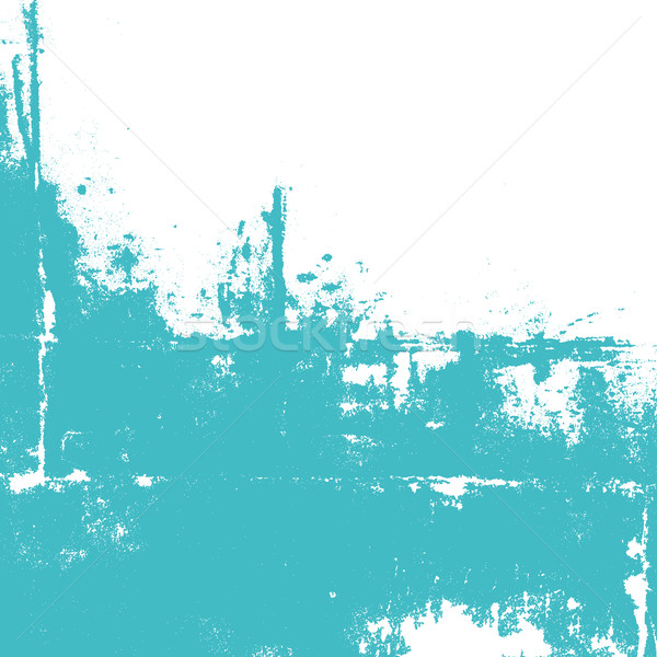 Stock photo: Abstract wall painted in turquoise color.