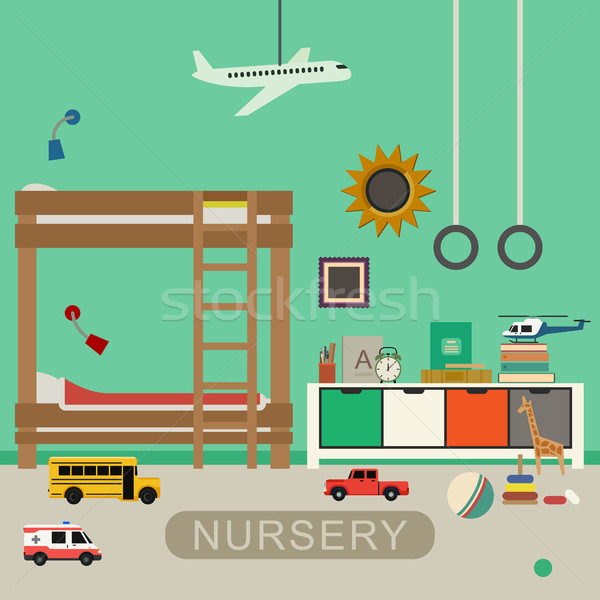 Nursery baby room interior. Stock photo © biv