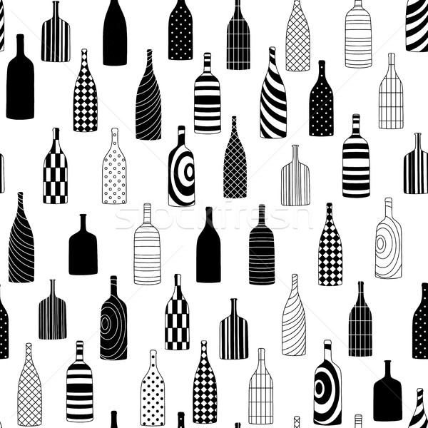 Bottles seamless pattern Stock photo © biv