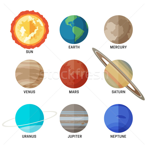 Planets of the solar system Stock photo © biv