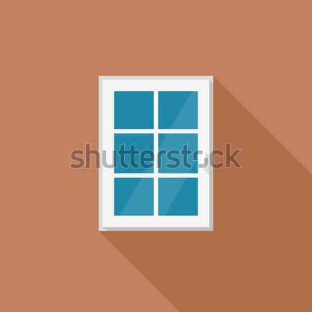 Window with white frame Stock photo © biv