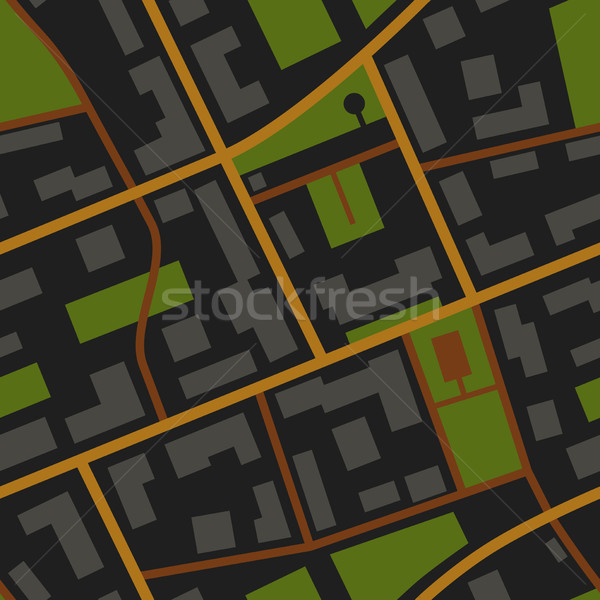 City Map night view pattern Stock photo © biv