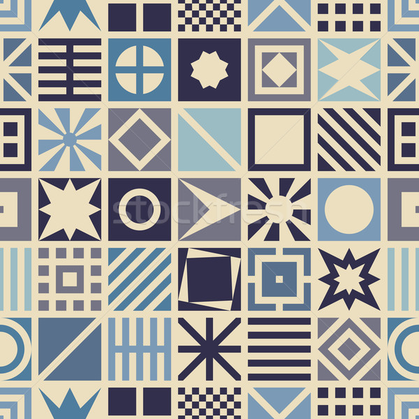 Square seamless pattern. Stock photo © biv