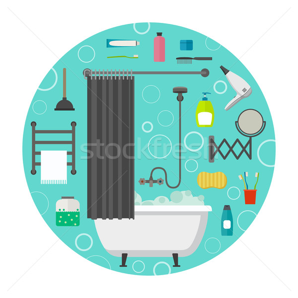 Hygiene vector icons Stock photo © biv