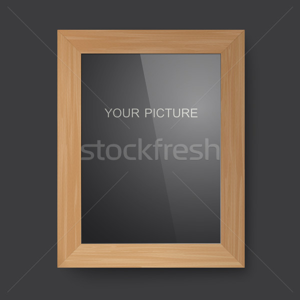 Wooden rectangular frame Stock photo © biv