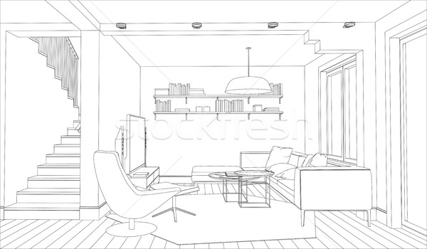 Как нарисовать дизайн комнаты карандашом на бумаге и в программе