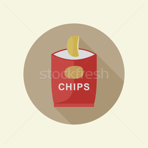 Potato chips icon Stock photo © biv