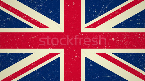 Stockfoto: Groot-brittannië · vlag · grunge · achtergrond · teken