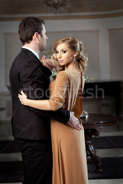 Romantischen Datum Mann Frau Tanz sehen Stock foto © blanaru