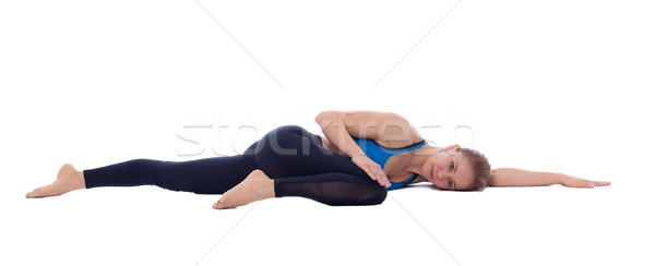 Stretching of quadriceps Stock photo © blanaru