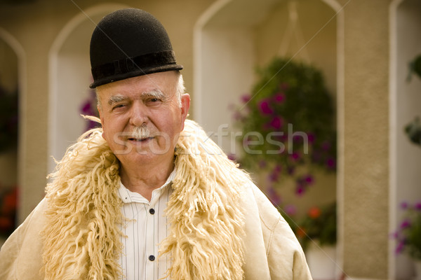 Old shepherd portrait Stock photo © blanaru