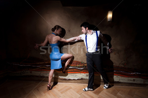 Wunsch schönen Tänzer tango überprüfen Stock foto © blanaru