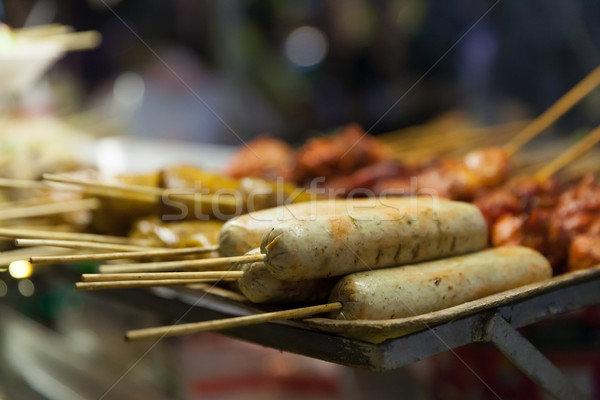 Tailandia comida de la calle alimentos frescos Bangkok ciudad Foto stock © blanaru