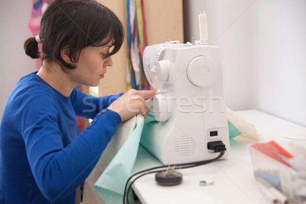 Nähen Schneiderei besitzen Kleinunternehmen Frau Stock foto © blanaru