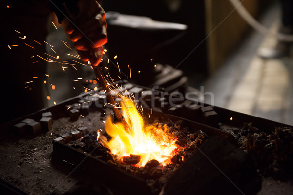 Blacksmith at work Stock photo © blanaru