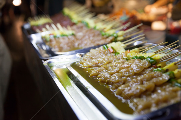 Tailandia comida de la calle alimentos frescos Bangkok ciudad Foto stock © blanaru