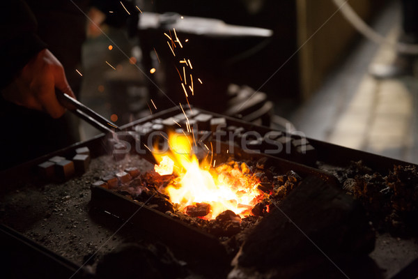 Blacksmith at work Stock photo © blanaru