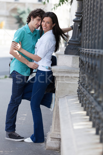 Jovem descuidado casal qualidade tempo Foto stock © blanaru