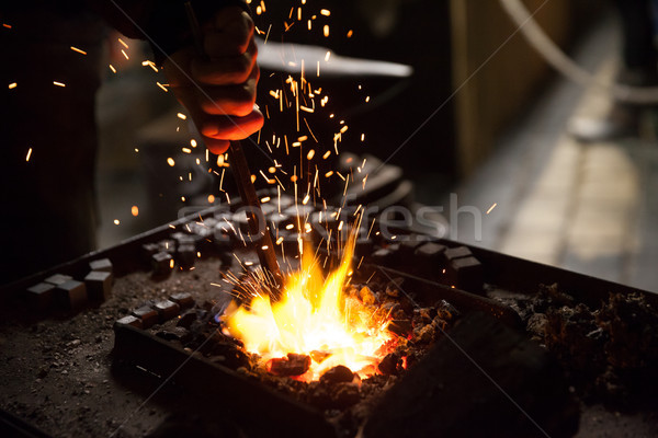 Blacksmith at work Stock photo © blanaru