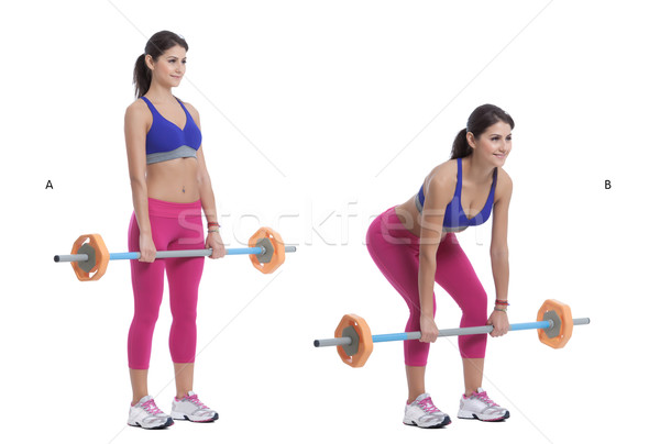 Front Barbell Squat Stock photo © blanaru