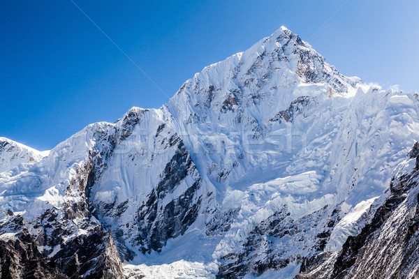 Mountain peak in Himalayas, Nuptse Stock photo © blasbike