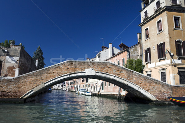 ストックフォト: 運河 · 橋 · ヴェネツィア · 橋 · イタリア · 水