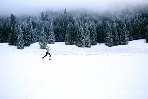 Winter Running Woman Jogging Inspiration And Motivation Stock Photo C Blazej Lyjak Blasbike Stockfresh