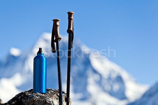 Wandelen uitrusting bergen Nepal berg Stockfoto © blasbike