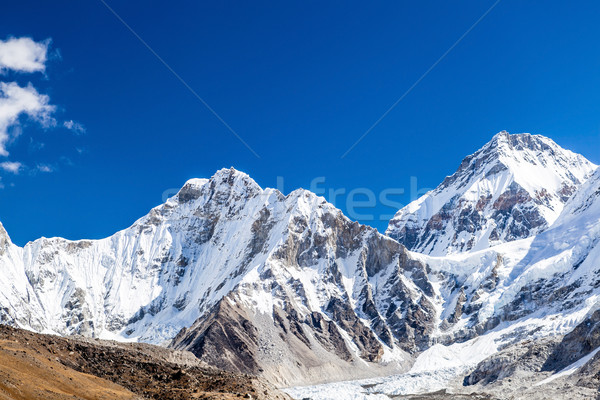 Himalaya mountain peaks autumn landscape Stock photo © blasbike