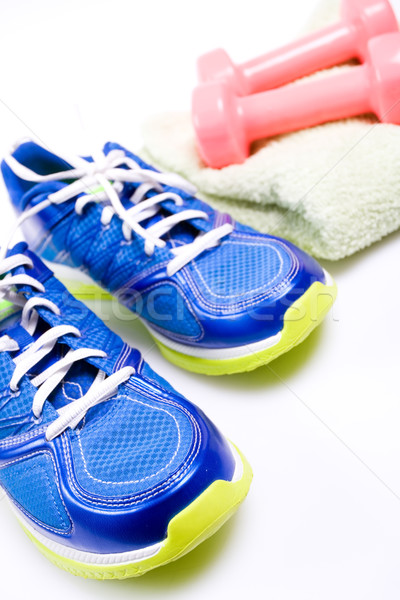 Exercise equipment  isolated on white background Stock photo © blasbike