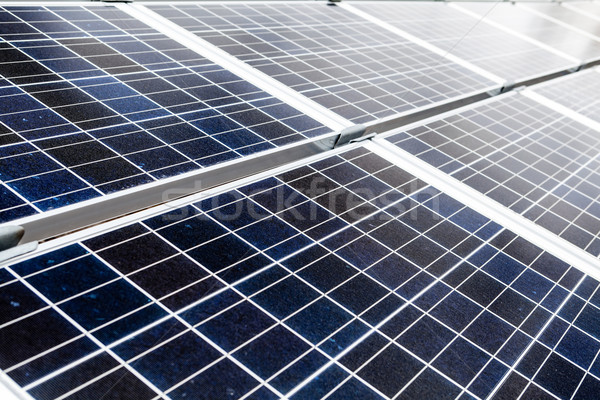 Güneş enerjisi istasyon ekoloji sürdürülebilir kaynaklar teknoloji Stok fotoğraf © blasbike
