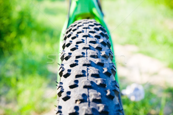 Stock foto: Mountainbike · Rad · Detail · bereit · Sonne