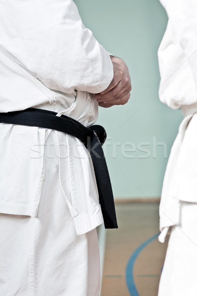 Karate hombre gimnasio deporte hombres Foto stock © blasbike