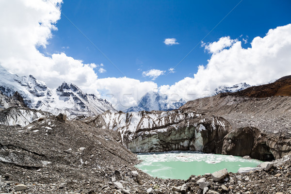 Himalaya montanas calentamiento global cambio climático himalaya glaciar Foto stock © blasbike