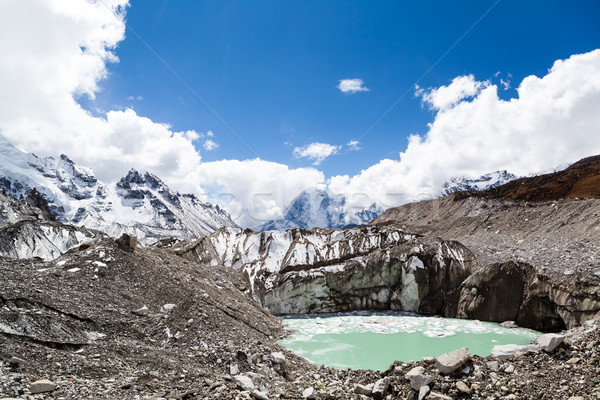 ヒマラヤ山脈 山 地球温暖化 気候変動 ヒマラヤ山脈 氷河 ストックフォト © blasbike