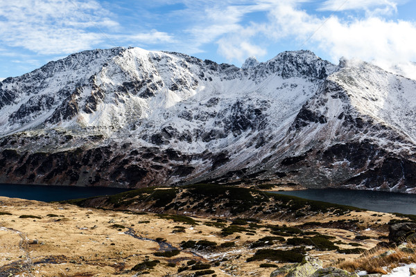 Montagnes paysage hiver montagne bleu [[stock_photo]] © blasbike