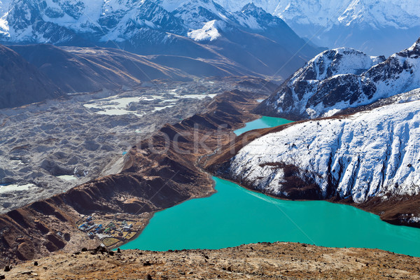 Himalayas landscape, Ngozumpa Glacier Stock photo © blasbike