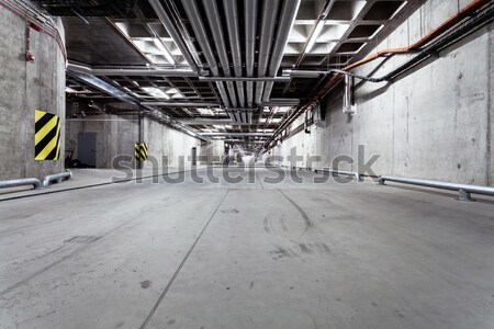 Car in parking garage, underground interior Stock photo © blasbike