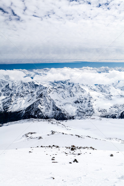 Stok fotoğraf: Dağlar · manzara · kafkaslar · dağ · sonbahar · kış