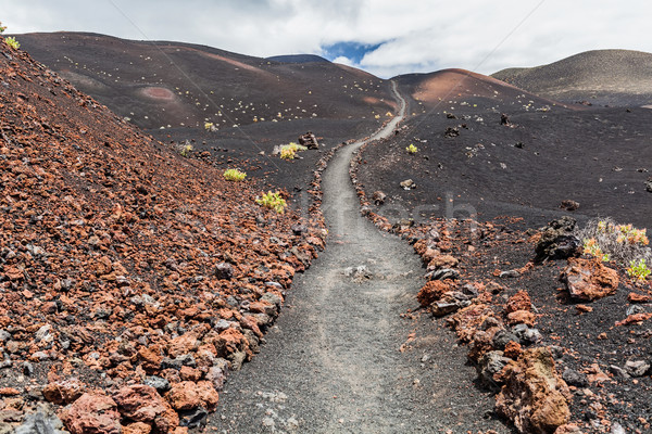 Foto stock: Senderismo · camino · montanas · paisaje · hermosa · volcánico