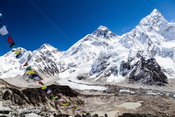 珠穆朗瑪峰 山 景觀 喜馬拉雅山 美麗 山 商業照片 © blasbike