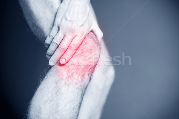 Running injury, knee pain Stock photo © blasbike